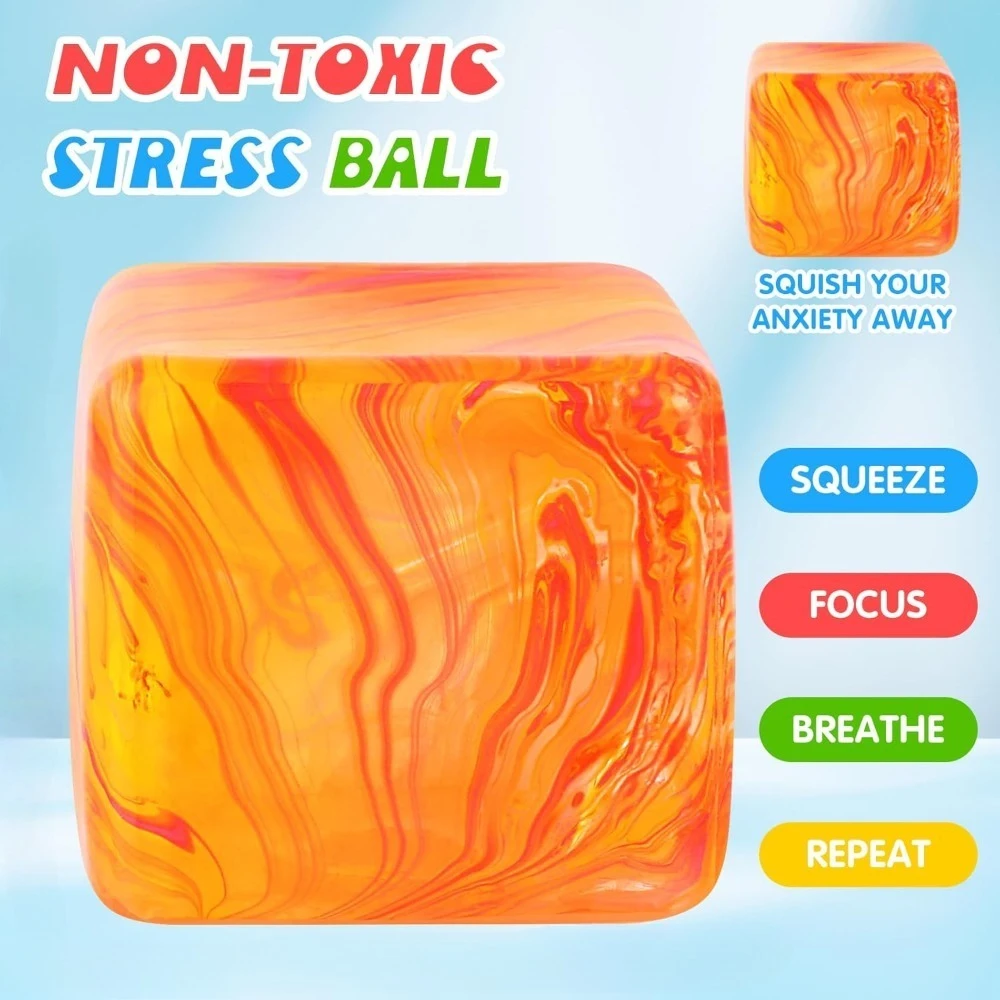 Taba Squishy Ice Cube Palline antistress Spremere giocattoli per bambini Adulti Giocattoli sensoriali agitati per alleviare l'ansia, Bomboniere Regali