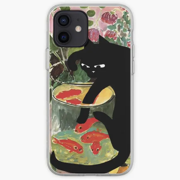 Matisse Is Goldfish And A Cat Iphone Toug  Phone Case Customizable for iPhone X XS XR Max 11 12 13 14 Pro Max Mini 6 6S 7 8 Plus