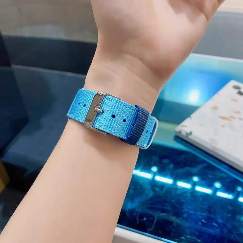 Correa de lona Superior para Apple Watch Band Series 10/9/8/7/6/5/4/3/2/1 SE 38mm 40mm 41mm 42mm 44mm 45mm 46mm 49mm Correa