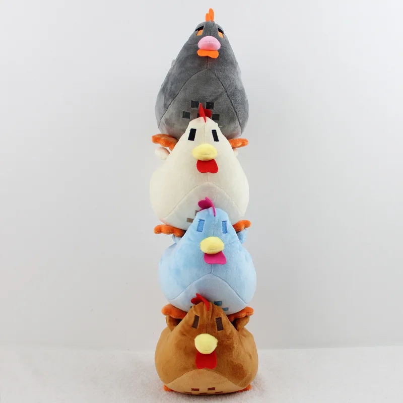 Kawaii Stardew Valley Chicken Animal Toy Cute Chick Soft Pillow Star Dew Valley Game Peripheral Doll Decor Gift for Kids Friends