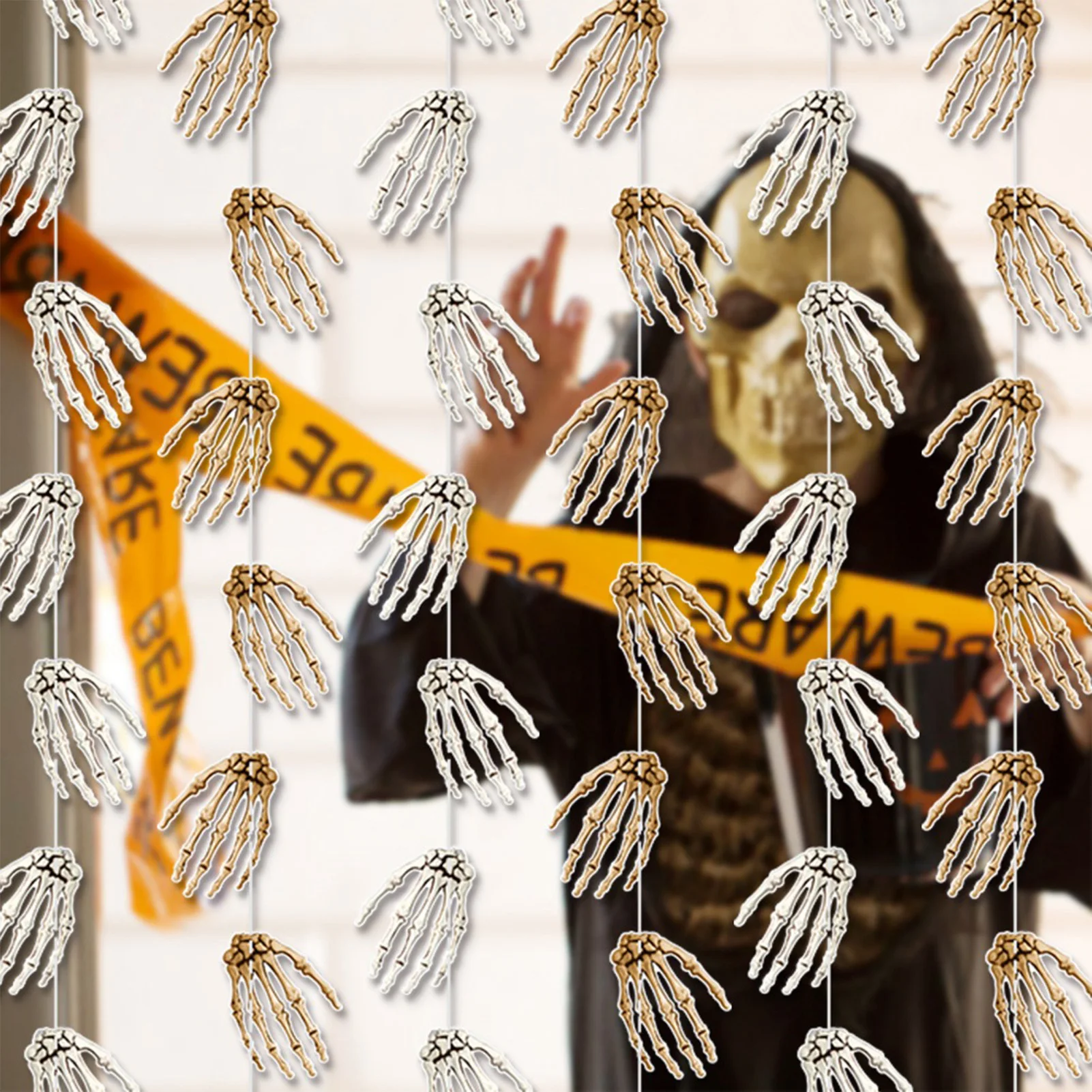 Halloween Hand Bone Decor Set Punk Devil Craft Gothic Vintage Decor for Home Party Office Halloween Decor