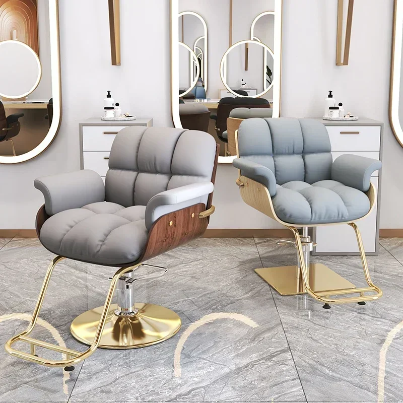 

Swivel Recliner Barber Chair Makeup Luxury Salon Barbershop Chair Hairdressing Professional Silla De Barbero Beauty Furnitures
