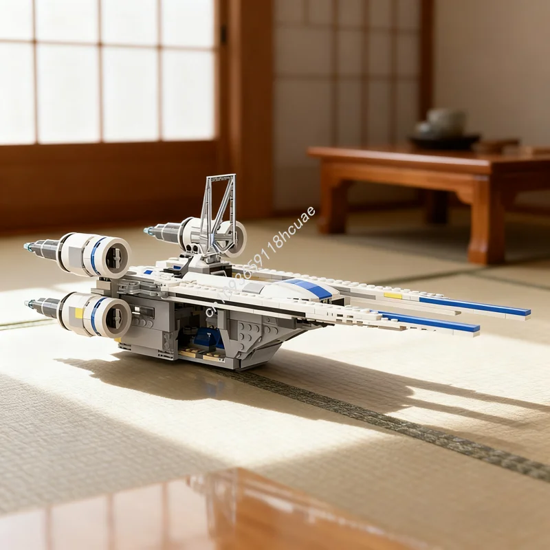 

845pcs MOC UWing Starfighter Set Sliding Doors Star Battle Model Building Blocks Construction Christmas Gifts Toys Brick Kids