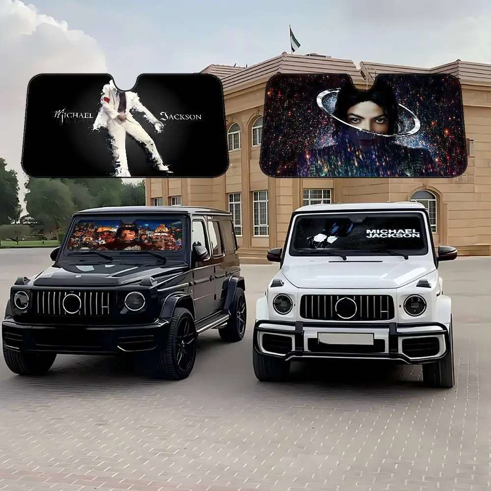 

Michael Jackson Sunshade Windscreen Fold-up Car Front Windshield 70x130cm Car Window Windscreen Cover Heat Reflector