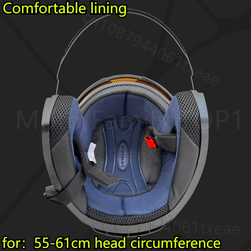 Electric motorcycle double mirror smart bluetooth helmet four seasons unisex sun protection three quarters rider helmet 55-61cm