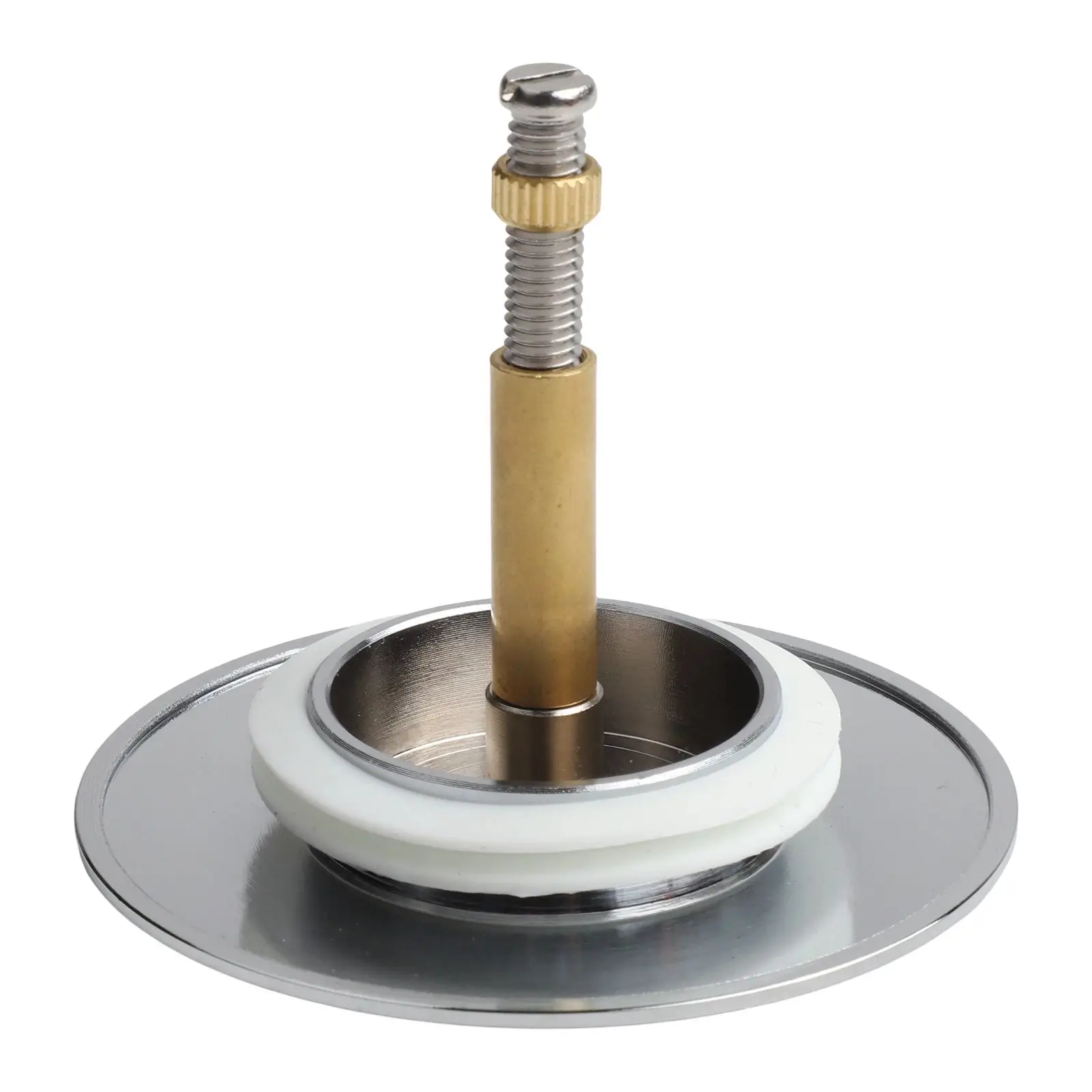 Brass Brass Bathtub Stopper Solid Brass Construction Leak-Free Performance Premium Chrome-Plated Brass Chrome-Finished Stopper