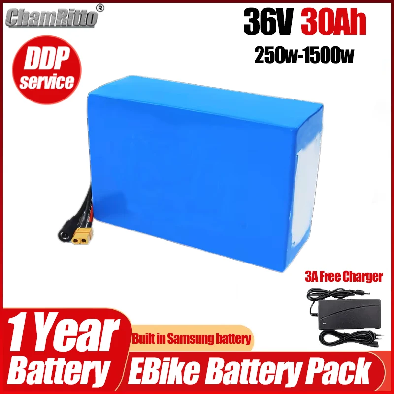 36V 30ah 500W EBike Batterie 10ah 15ah 20ah 25ah 35ah Battery Bafang 350w Motor 1000w Electric Bike Scooter Lithium Battery pack