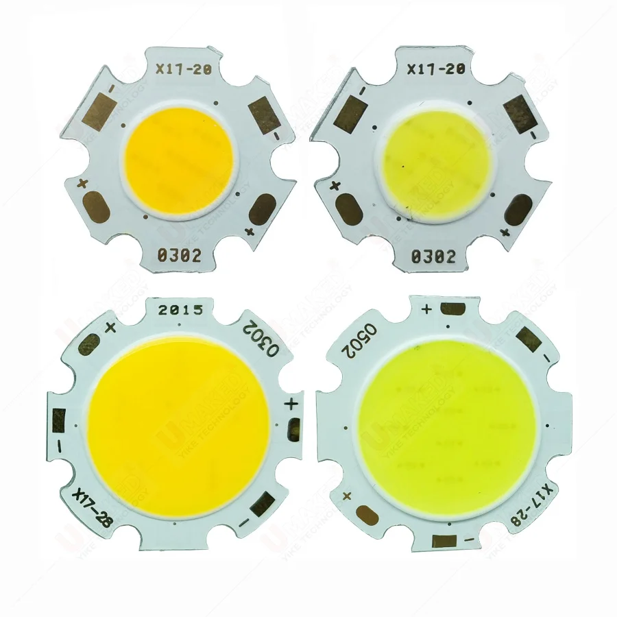 20/28mm High Power Epistar COB LED Chip 3W 5W 7W 10W DC 10V-32V Integrated SMD For Floodlight Spotlight Warm White /White