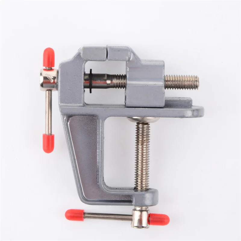 Alumínio Universal Mini Joalheiros, DIY Household Flat Boca Tabela Vise, Hobby Clamp no Banco, 3,5"