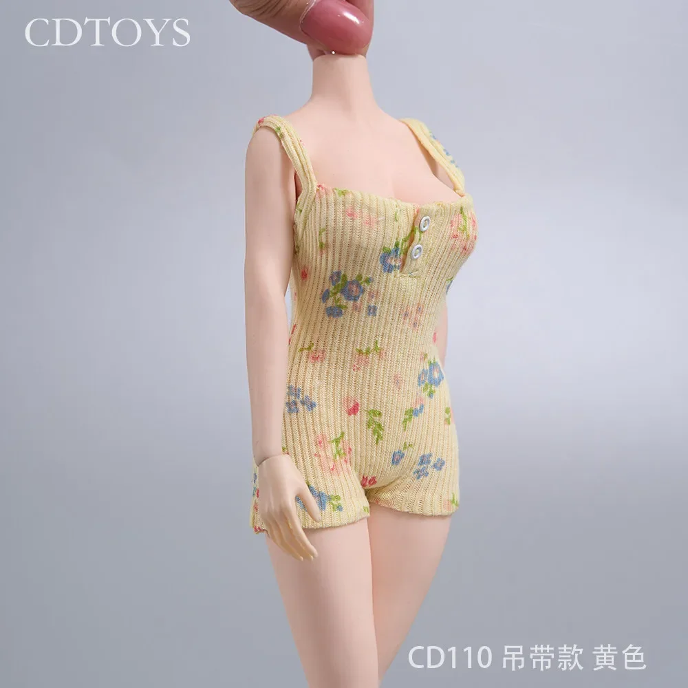 Vorverkauf CDTOYS CD110 1/6 Maßstab Blumenmuster-Body mit mehreren Farboptionen, Puppenoutfit für 12-Zoll-Actionfiguren-Kollektion – Detail 16