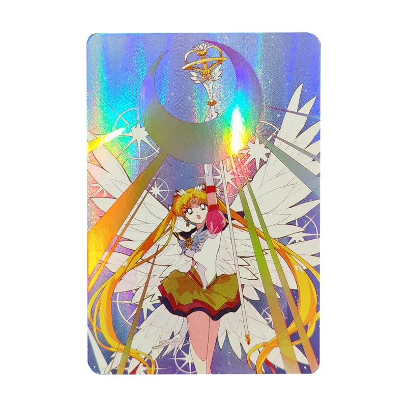 

Diy Self Made Tsukino Usagi Refraction Color Flash Single Card Anime Peripherals Tsukino Usagi Collection Card Children's Gift