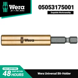 WERA 05053175001 Universal Bit-Holder 891/4/1-1/4x75mm Easy Operation and High Work Efficiency