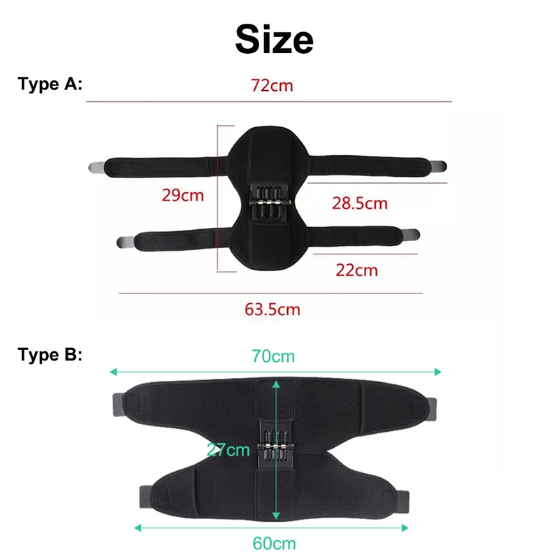 1 шт. усилитель коленного сустава, пружинный мощный стабилизатор коленного сустава, усилитель защиты колена для слабых ног, для бега, приседаний,