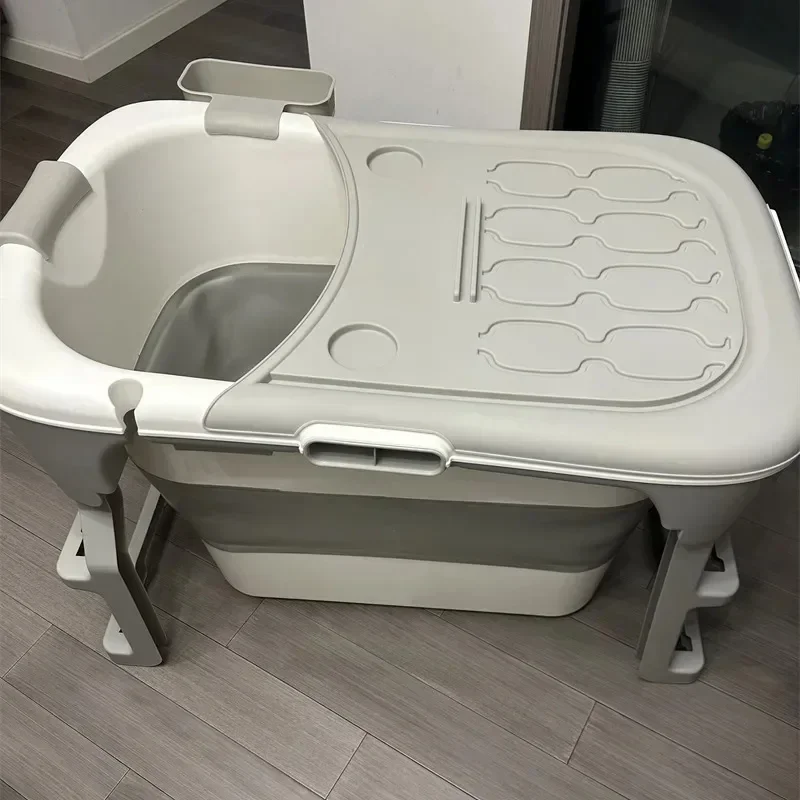 

Современная утолщенная пластиковая портативная ванна, товары для ванной комнаты, бытовая ванна, складная ванна для всего тела, пропаривающая ванна A