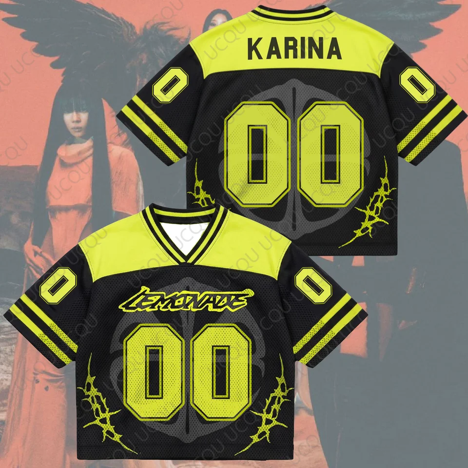 2026 New Lemonade Album Fan Edition Football Jersey Mix Mesh Tour