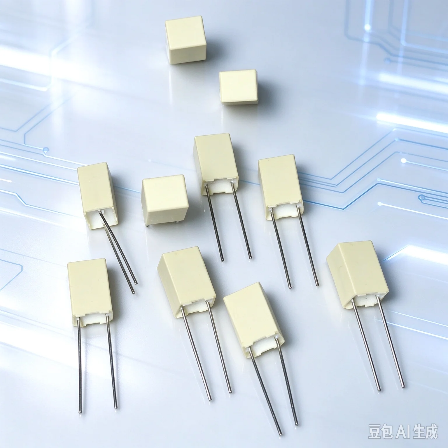 100pcs    AudioCapacitor for HiFi, AV R82 0.1UF 250V Non-polar Film Capacitor 5P