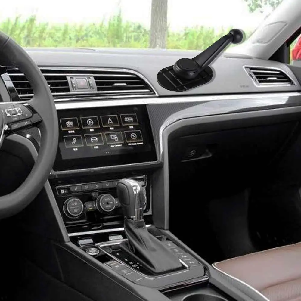 Auto Dashboard Pad 17mm Balhoofd Auto Dashboard Telefoonhouder ABS Buigbare Zwarte Zachte Basis Auto Accessoires