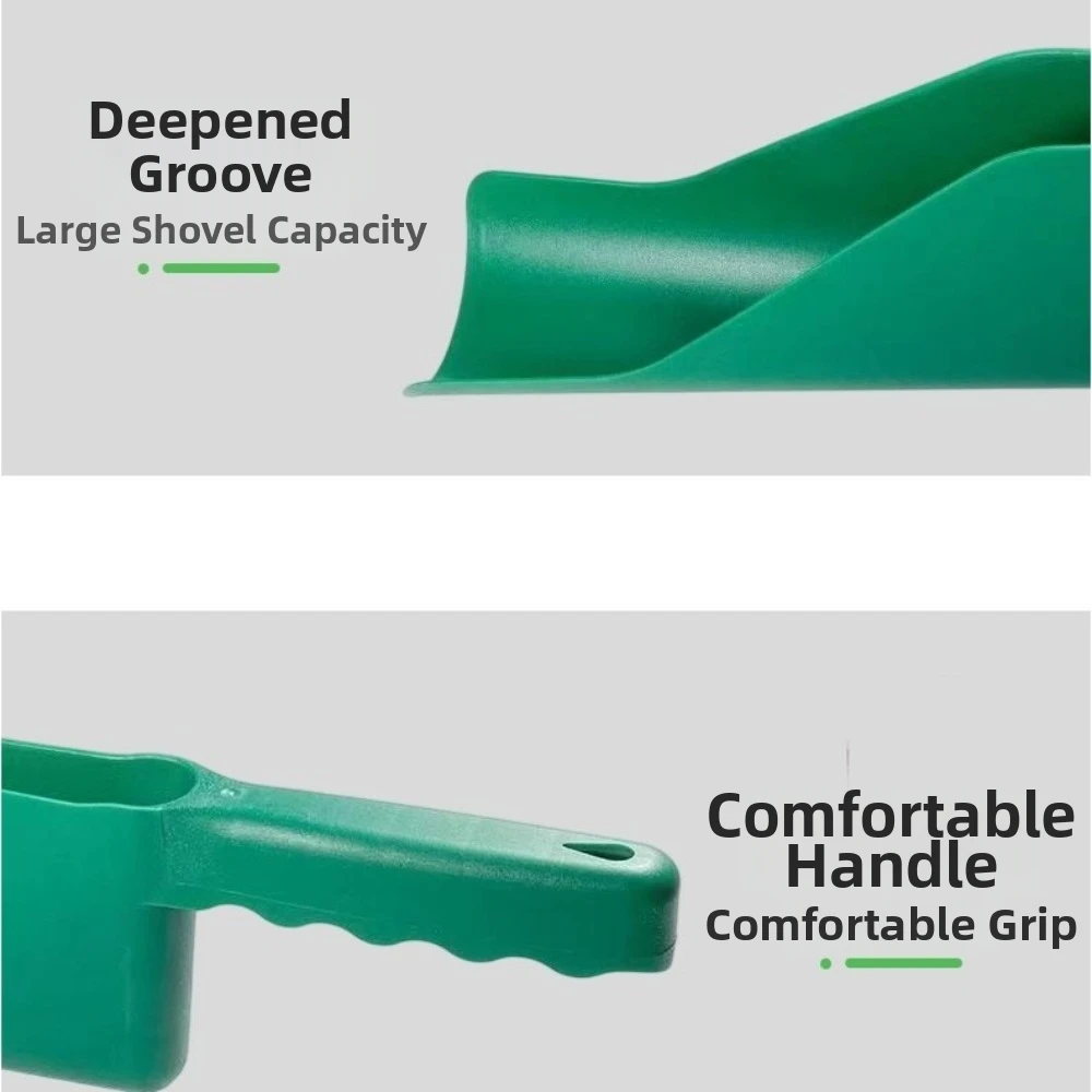 Multi Use Gutter Cleaning Tool Non-Slip Large Capacity Gutter Scoop Shovel Flex Fit Design Plastic Leaf Gutter Spoon