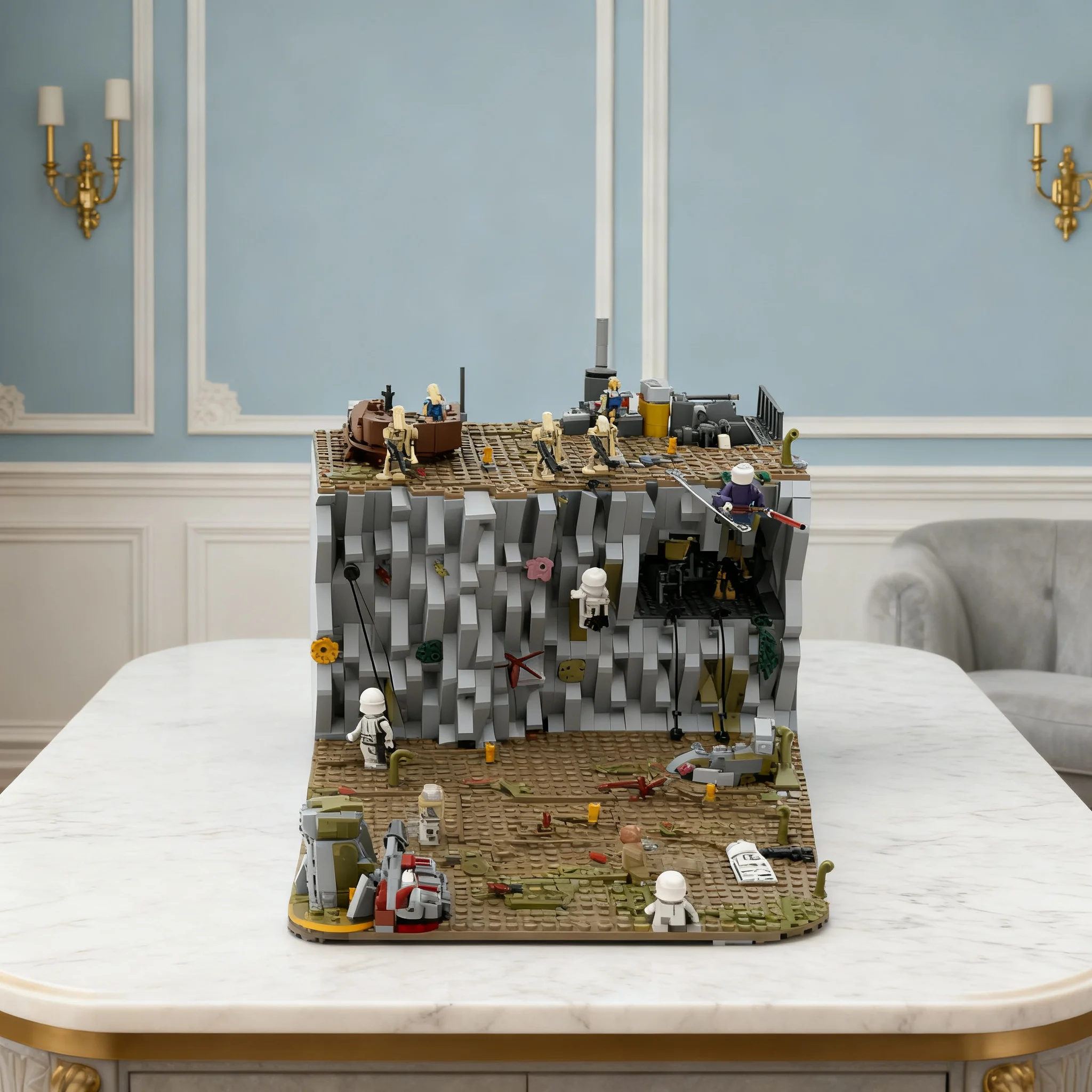 991pcs MOC Battle On Ryloth Star Battle Model Building Blocks Christmas Gift Collection Art Idea Creative DIY Birthday Assemble
