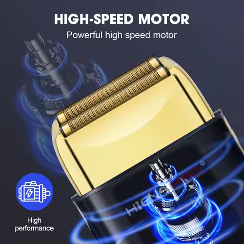 HIENA shaving machine men Electric shaver Hair clipper Rechargeable Metal Housing Pro Electric Shaver For Men Electric home - Image 6