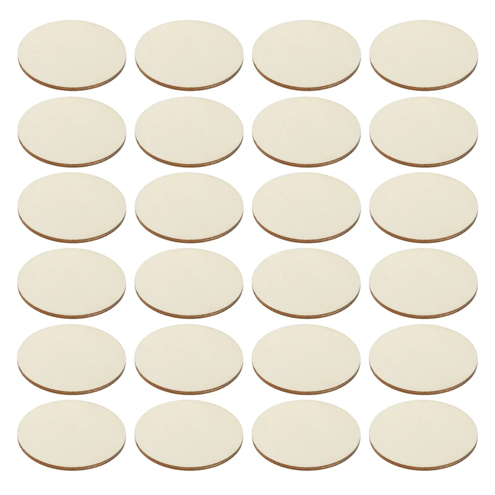

50Pcs Natural Wood Circles Unfinished 100mm Smooth Round Wood Slices for DIY Painting Wooden Coasters Keychains Christmas