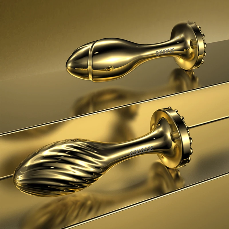 Women Men Couple BL Seme Gay Luxurious Threaded Anal Plug Zinc Alloy Anal Butt Plug Stimulator Sex Toy Prostate Massager Dildo