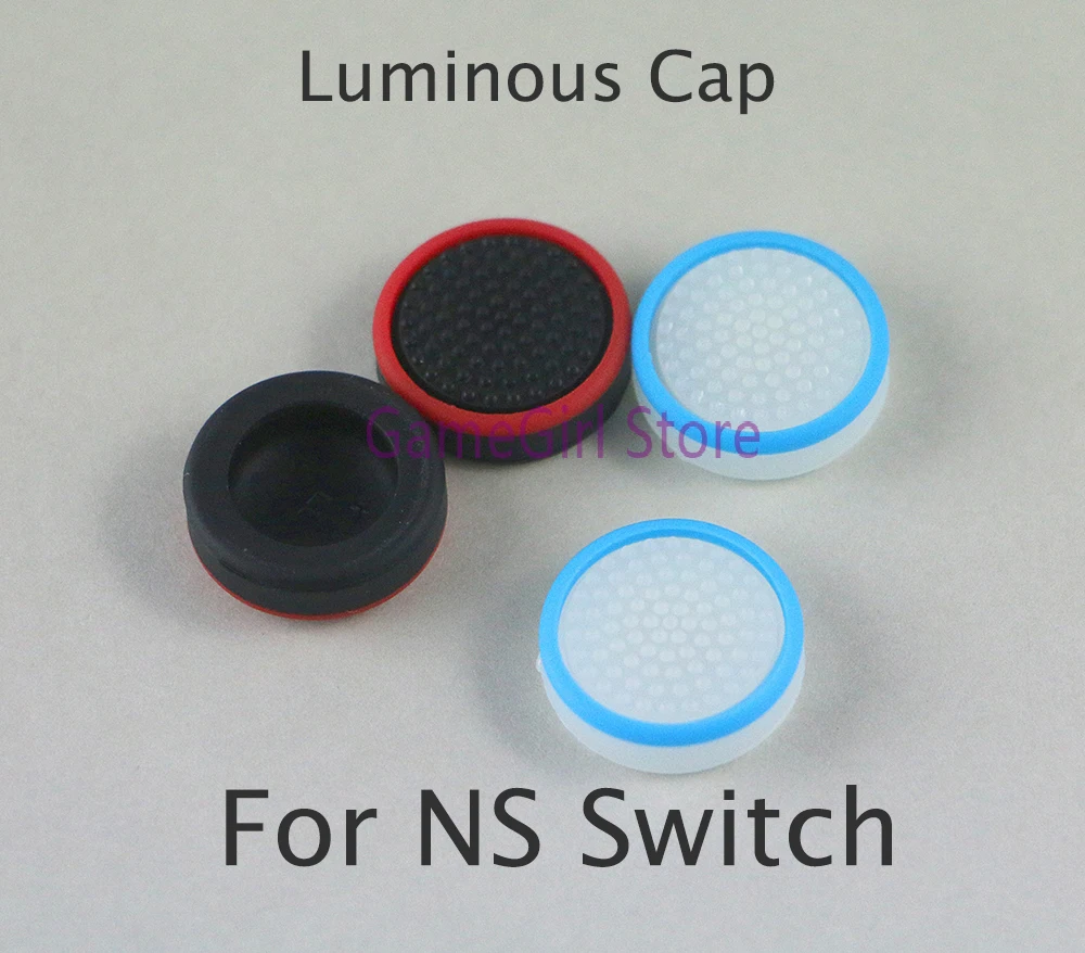 10pcs For Nintendo NX NS Switch Controller Luminous Rubber Particles Silicone Anti-slip Joystick Rocker Cap