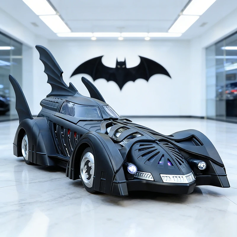 

1:24 Batmobile Bat 1995 With Spray Alloy Die Cast Toy Car Model Sound and Light Children's Toy Collectibles Birthday gift
