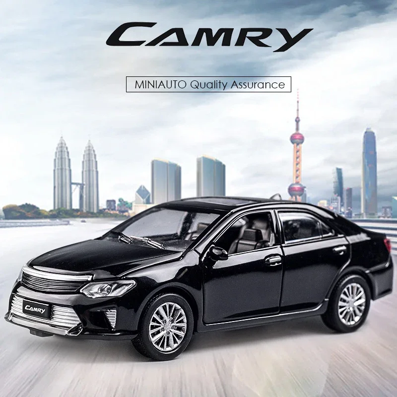 1:32 Toyota Camry Model Car Alloy Diecast Toy Car Children Metal Toys Pull Back Wheels Machinery For Kids Boy Gift A164