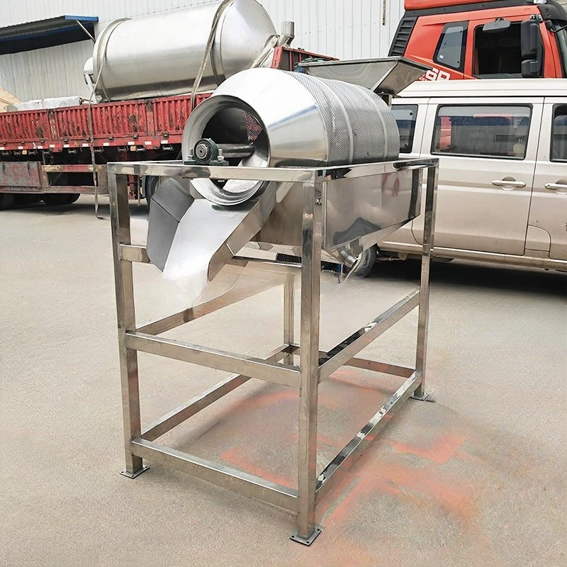 Stainless steel drum screening machine, beef sauce separation equipment