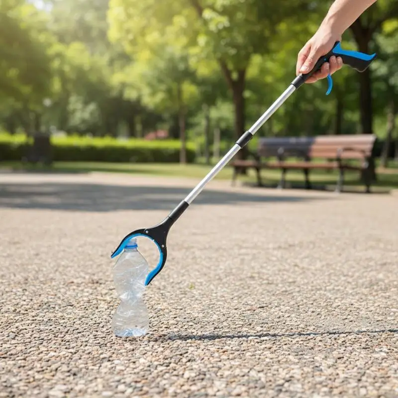 1PCS Foldable Litter Picker Aluminum Alloy Grabber Tool with Magnet for Garbage Pickup
