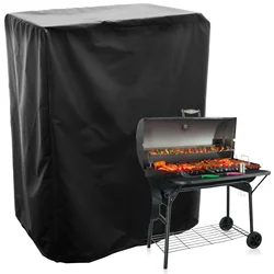 Grill Cover 210D Oxford Cloth Waterproof Barbecue Cover with Drawstring Dust Proof Wind Proof BBQ Cover Heavy Duty Portable