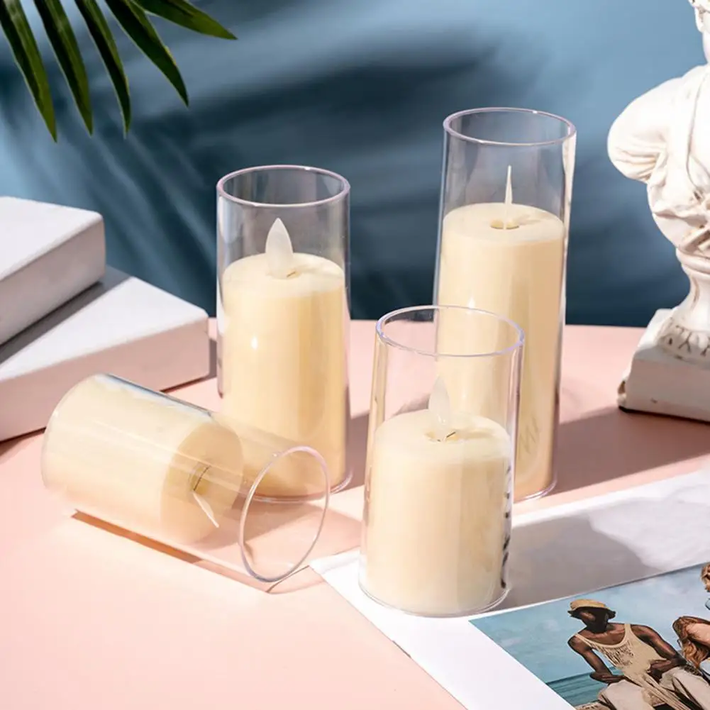 

Поддельная лампа-свеча Беспламенные светодиодные лампы-свечи для настольного декора, мерцающее пламя, имитация бездымного пламени на батарейках