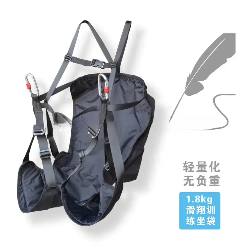 Training Seat Bag, Ground Paragliding Slope Sliding Split-Leg Style Ultra-Light Reverse Turnover Backpack