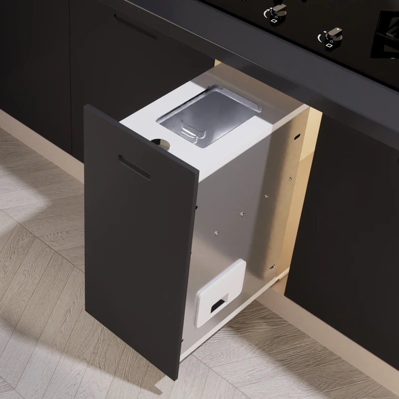 

Stainless steel, rice box, pull basket, cabinets, drawers, cylinder inline, hidden, kitchen