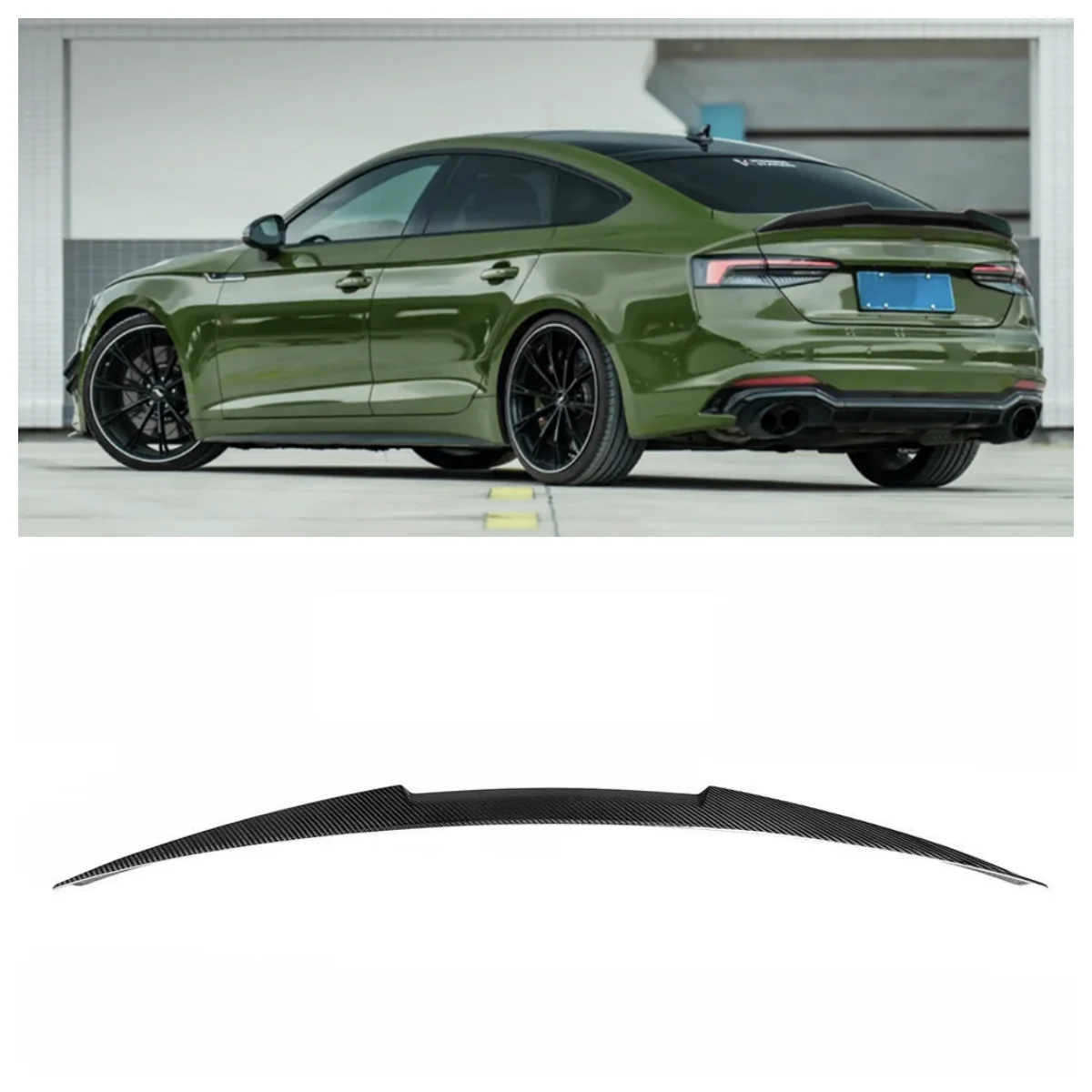 

Bestselling 2017-IN Car Wing Suitable for Audi A5 B9 M4 Style Dry Carbon Fiber Wing Spoiler (four Doors)