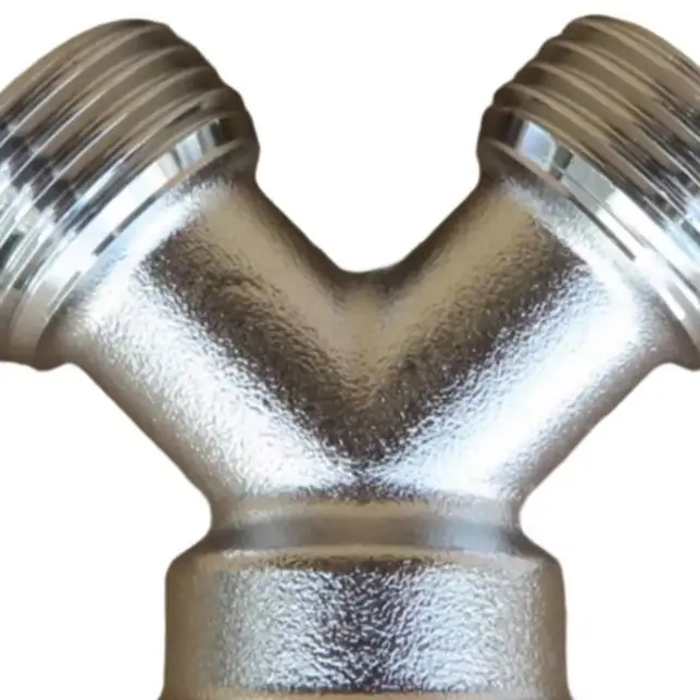 3/4 Inch Brass Y Hose Connector Dual Outlet Water Splitter For Garden Faucet Sprinkler System Outdoor Watering Equipment