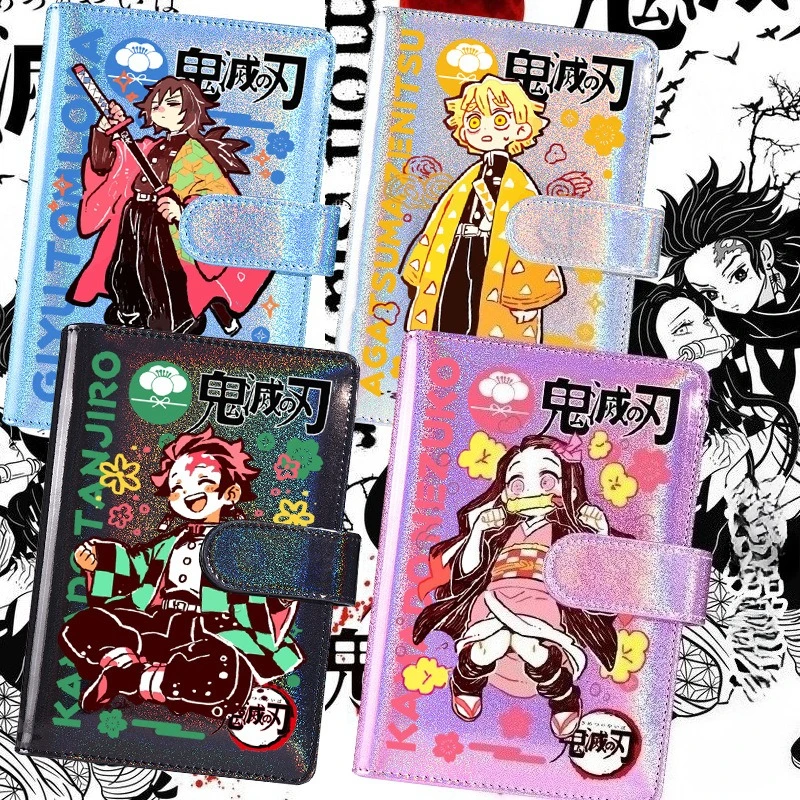 สมุดโน้ตเลเซอร์ลายดาบพิฆาตอสูร คามาโดะ เนซึโกะ ทันจิโร่ อากัตสึมะ เซ็นอิตสึ ของสะสมอนิเมะ แบบพกพา ถอดเปลี่ยนได้ แบบใบหลุด