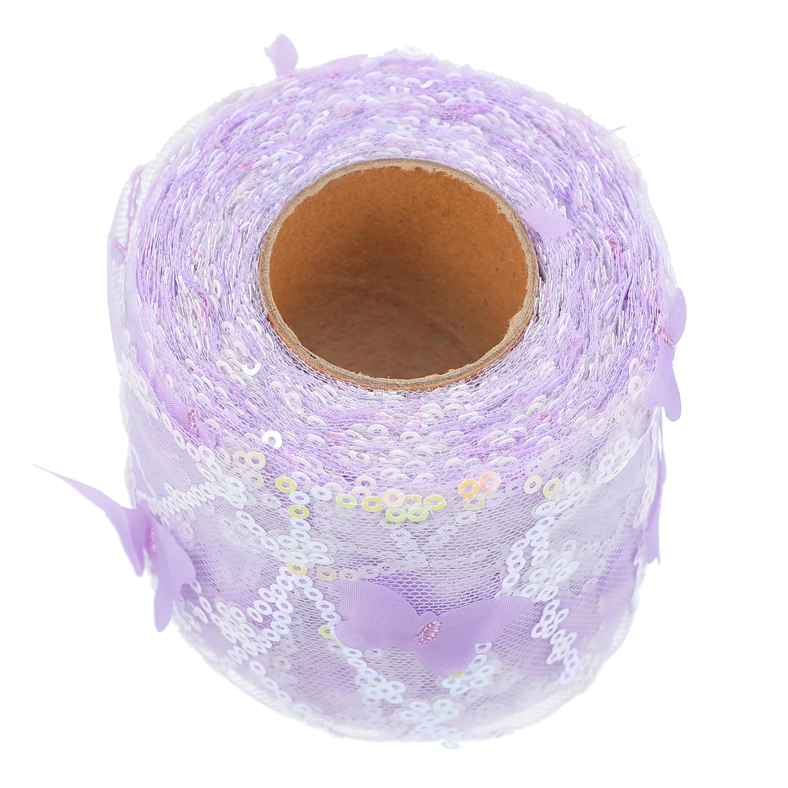 

Blue Lavender Polyester Ribbon Tulle Webbing Embroidered Sequin Trim Sewing Craft Clothing Accessories Diy Headdress Gauze Belt
