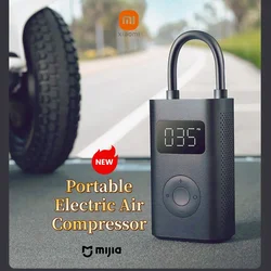 Xiaomi-Mini compresor de aire eléctrico inflable portátil, inflador multiherramienta, aumento de 25 velocidades, LED tipo C, Treasure, 150psi