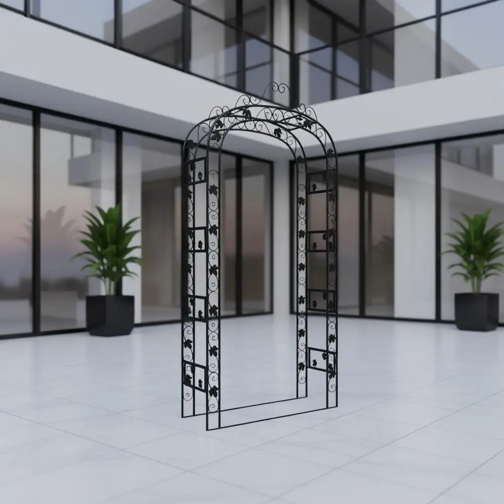 

Black Powder-Coated Steel Large Decorative Inlays,Garden Arches,Trellises,Arbours&Pergolas-319350