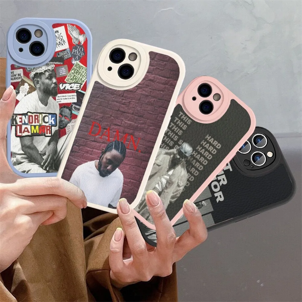 Rapper K-Kendrick L-Lamar Phone Case Hard Leather For iPhone 16 15 14 13 12 Mini 11 14 Pro Max Xs X Xr 7 8 Plus Fundas