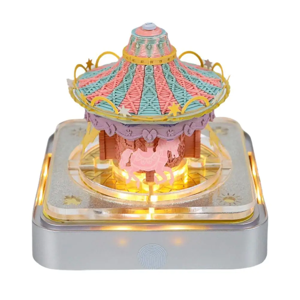 

New 3D Calendar Notes Panoramic Paper Sculpture Sky Garden Castle Desktop Ornaments Handmade Crafts