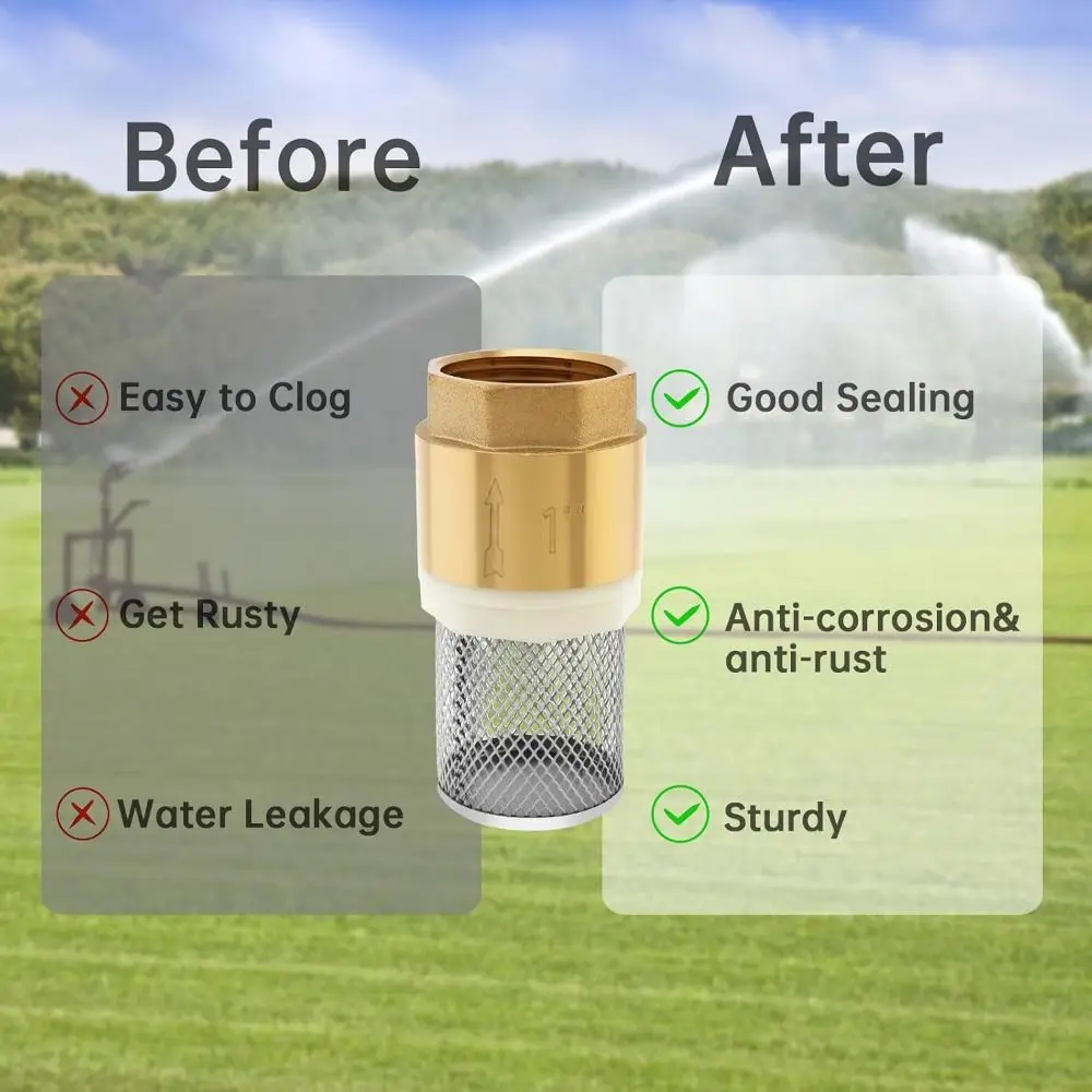 Durable Brass Material Foot Valve 1/2
