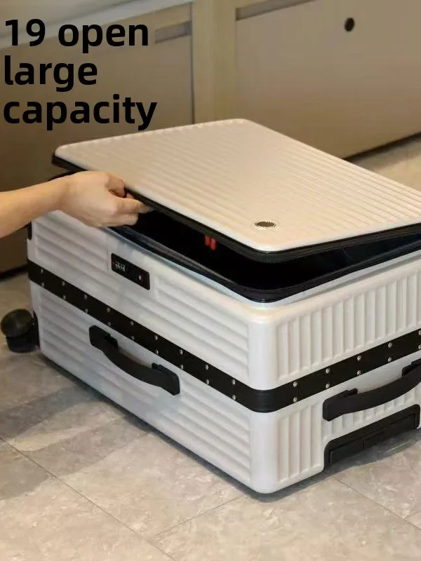 

Large Capaci Travel Suitcase Multi-Function Zipper Password Thiened Pull Rod Box for Men And Women Students Leather Box