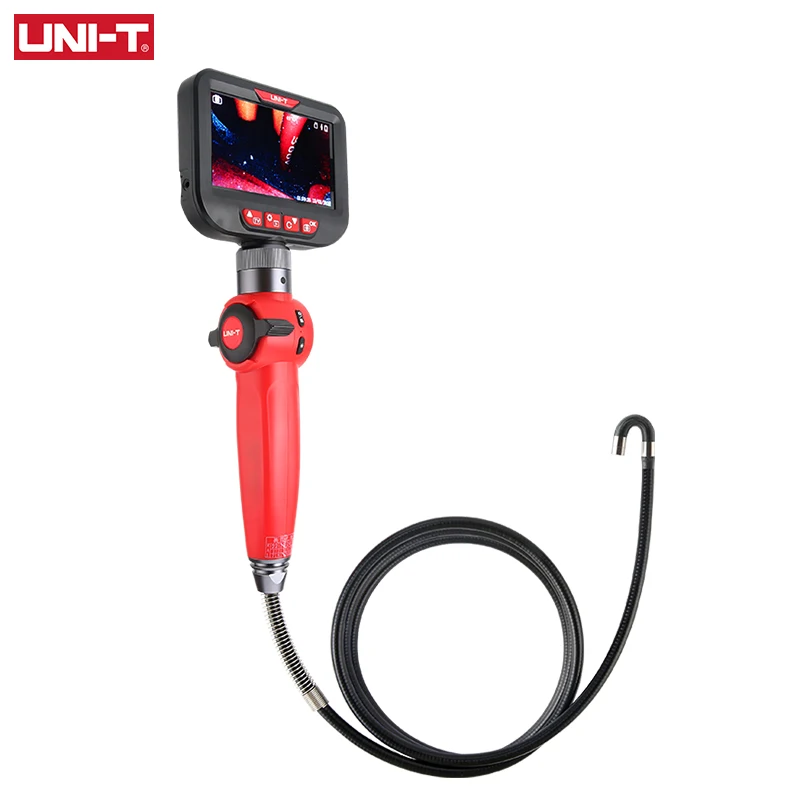 Industrial Endoscopes UT663A Professional Handheld Snake Borescope Waterproof LED Lighting Image Video Inspection Camera