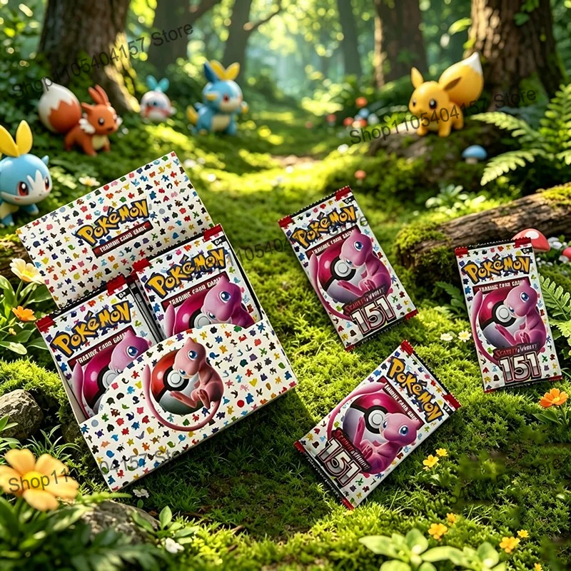 360Pcs English Version Genuine Pokemon PTCG Sv2a Enhanced Supplement Pack 151 First Generation Pikachu Pokemon Collectible Card