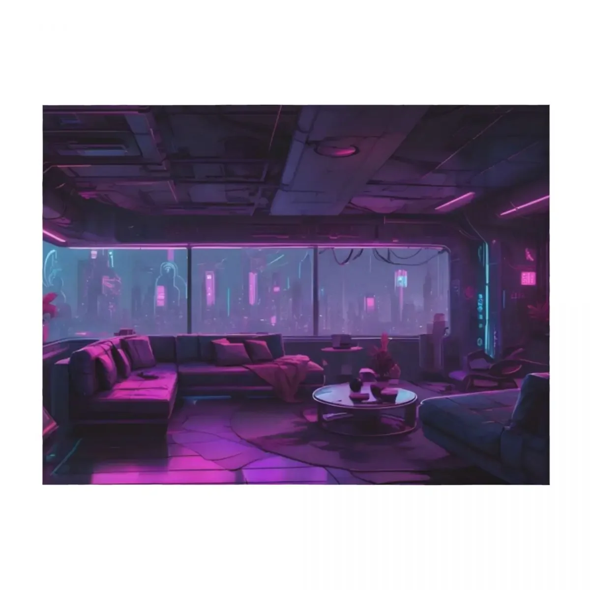 

Cyberpunk Apartment Throw Blanket Luxury St Decoratives Blankets For Baby Heavy Blankets