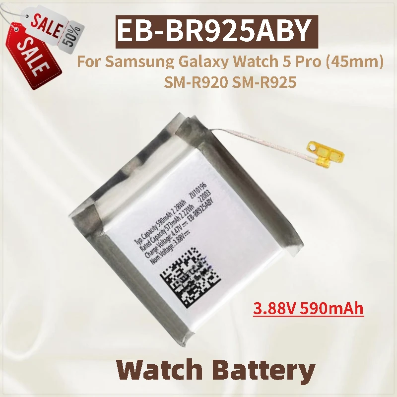 

High Quality Battery EB-BR925ABY 3.88V 590mAh For Samsung Galaxy Watch 5 Pro (45mm) SM-R920 SM-R925 New Replacement Battery
