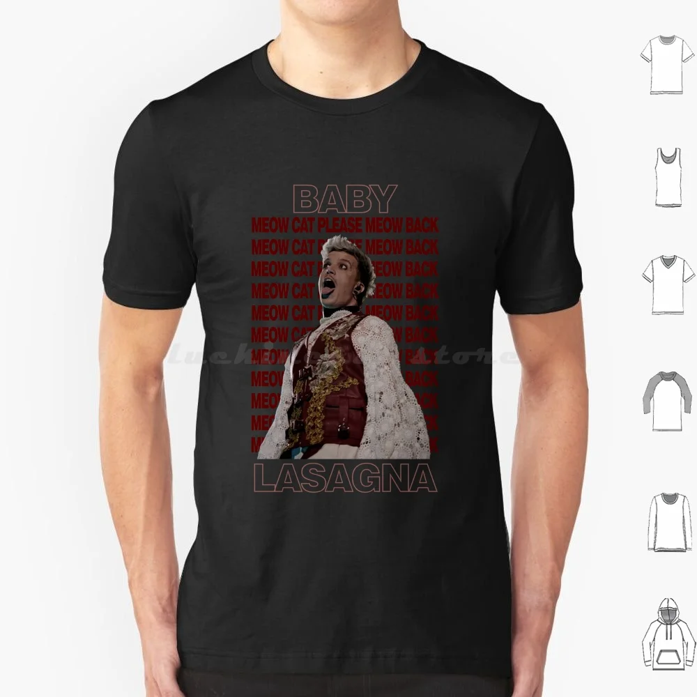Baby Lasagna T Shirt 6xl Cotton Cool Tee Baby Lasagna Cat Meow Rim Tim Tagi Dim Croatia 2024 Esc 2024 Joost Klein Joost Esc